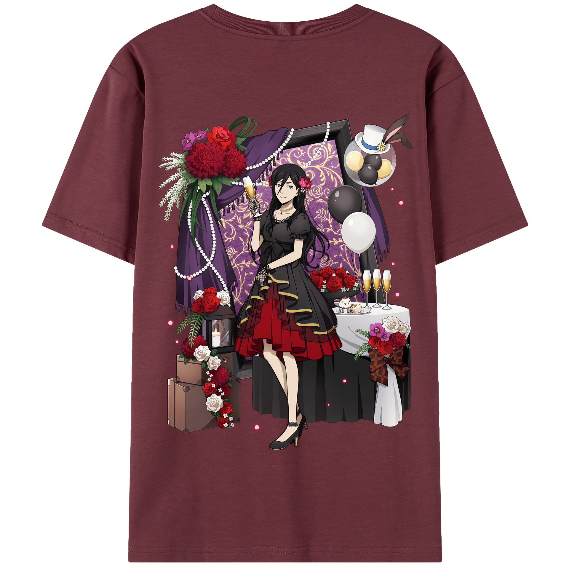 （画像用） 文豪ストレイドッグス Bungo Stray Dogs 綿100％半袖Tシャツ（背面プリント）